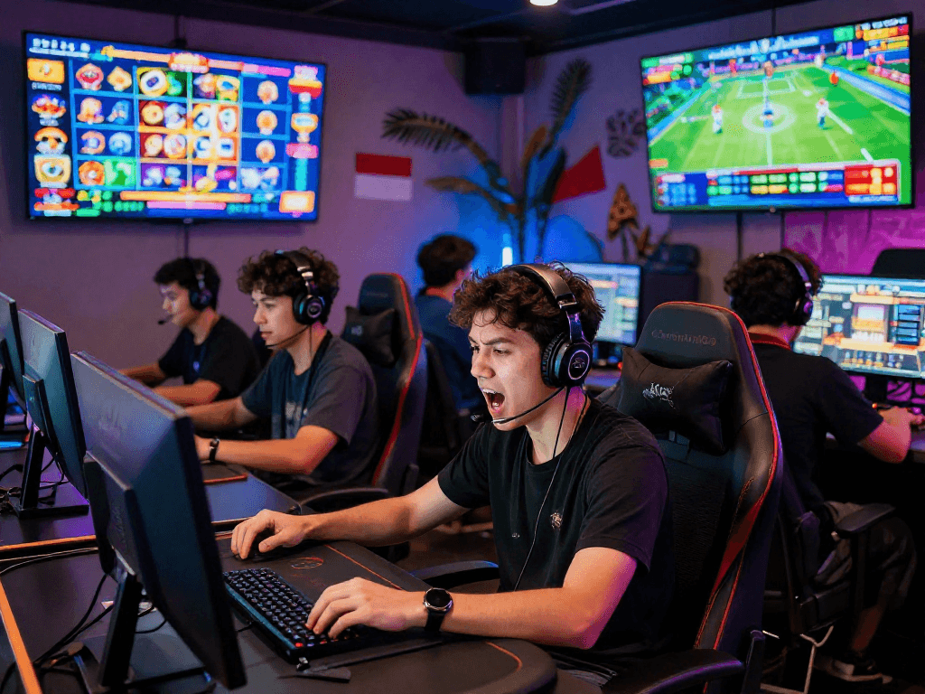 Exciting Raja 328 online gaming environment with players immersed in thrilling games.