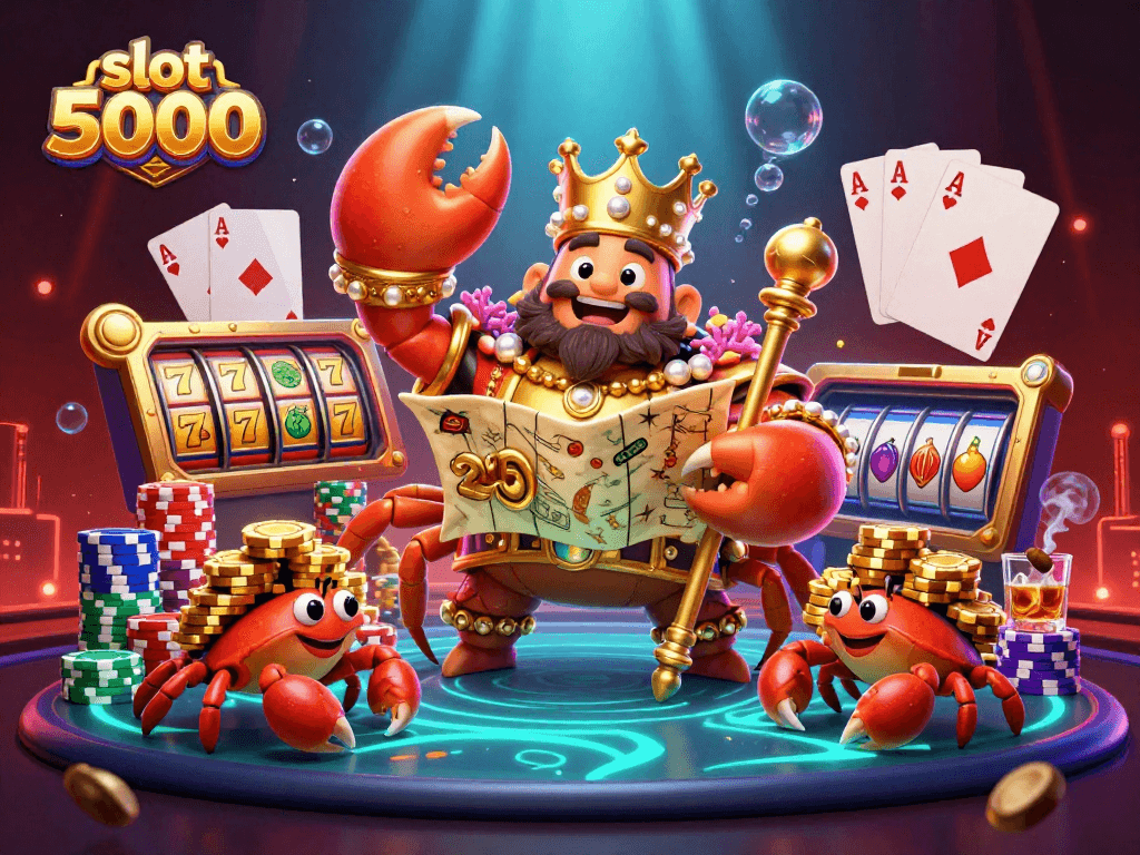 Engage in thrilling gameplay at slot 5000 with this vibrant casino scene showcasing rich details.