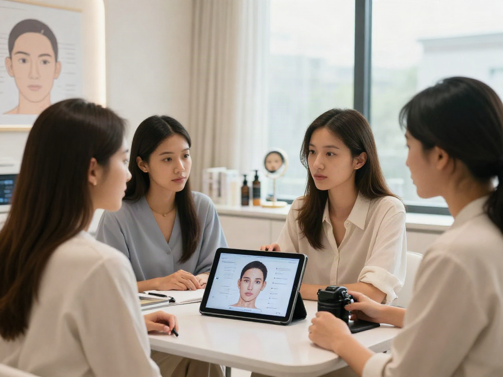 ClinicEvo cheaper than QOVES shown in a modern beauty consultation.