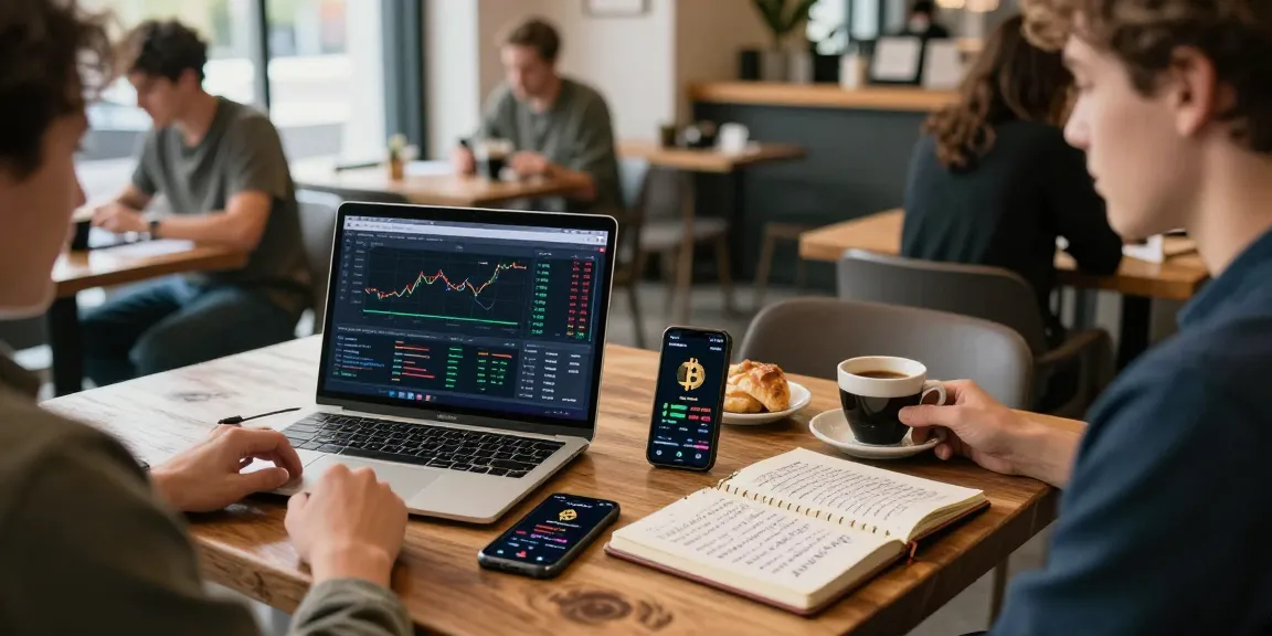 Blueface net worth 2025 reflecting cryptocurrency investment strategies in a cozy coffee shop.