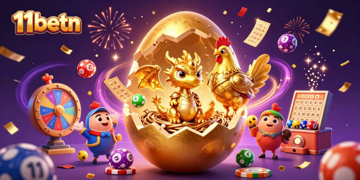 Experience 11betn’s vibrant gaming scene with a golden dragon and captivating elements.