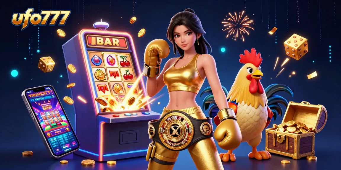 Experience thrilling gaming adventures with ufo777 through this immersive casino illustration.