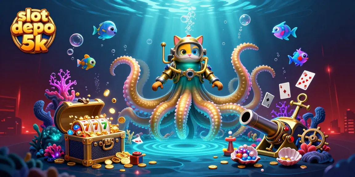 Experience the thrill of slot depo 5k with vibrant gaming elements and dynamic characters.