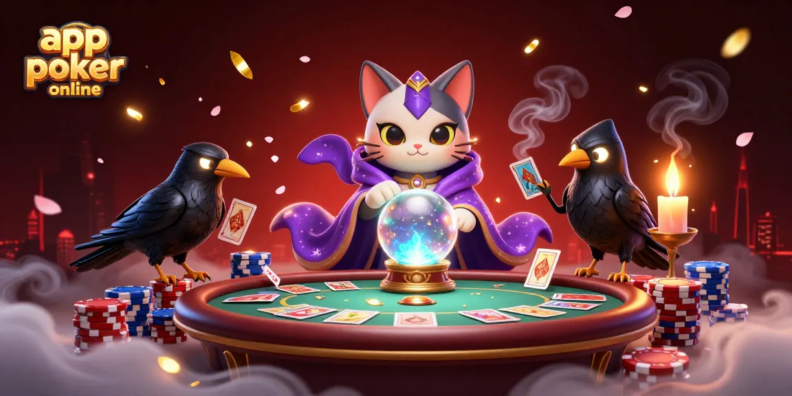 Gioca a poker online con app poker online su un tavolo virtuale ricco di dettagli, con personaggi magici e atmosfera coinvolgente.