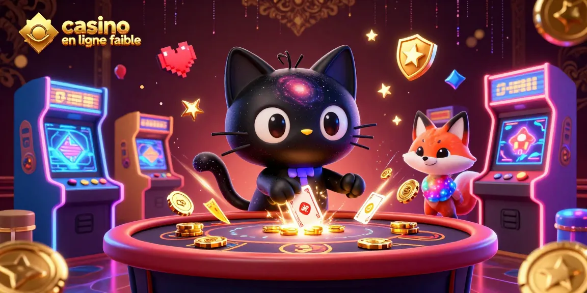 Jouer à des jeux dans un casino en ligne fiable avec un chat noir dans un trou noir et un compagnon renard nébuleux.