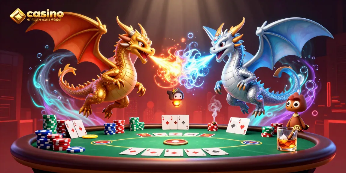 Jouez au casino en ligne sans wager avec des dragons et des éléments de poker fascinants