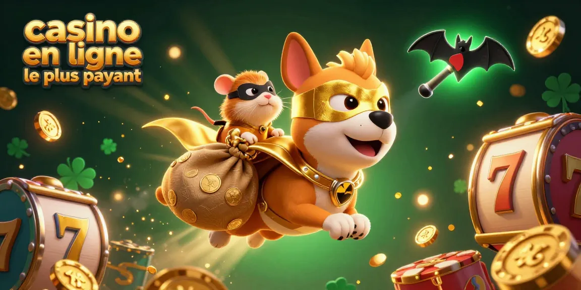 Jeux captivants au casino en ligne le plus payant avec un chien super-héros et un hamster valeureux.