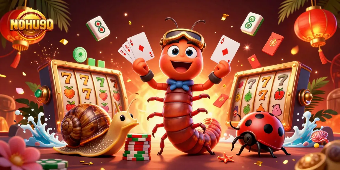 Experience the excitement of NOHU90 with vibrant casino elements and lively characters.