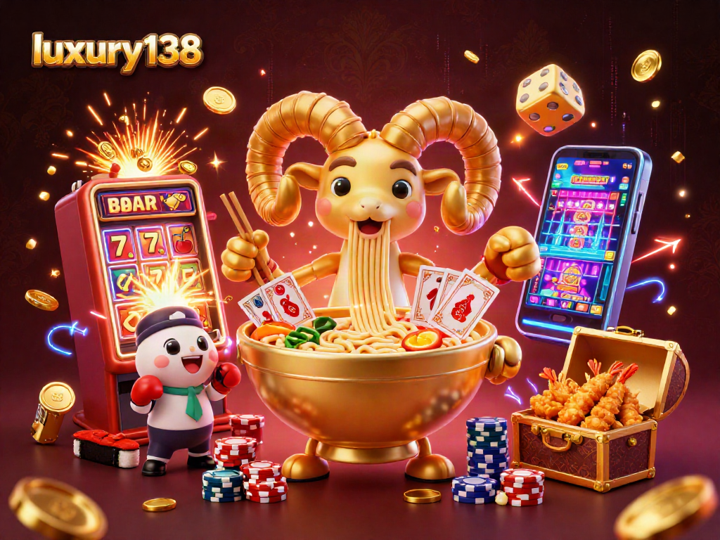 luxury138 mempersembahkan suasana kasino digital yang penuh warna dengan karakter unik dan elemen permainan.