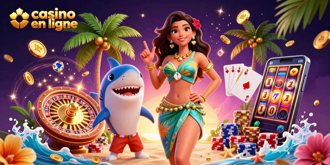 Découvrez l'excitation du casino en ligne avec des personnages vibrants et des éléments de jeu dynamiques.