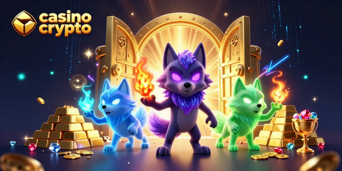 Plongez dans l'univers du casino crypto avec des personnages mystérieux et des trésors éblouissants.