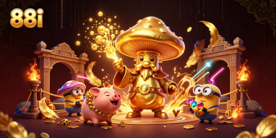 88i offers an exciting casino experience with enchanting characters amidst gold and magic.
