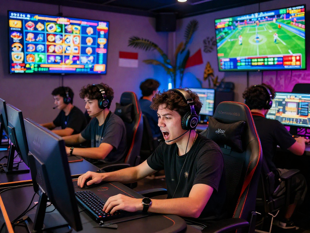 Exciting Raja 328 online gaming environment with players immersed in thrilling games.