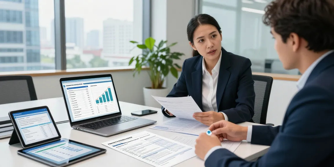 Consultation on VAT on business electricity rates in a modern office, featuring charts and energy bills.