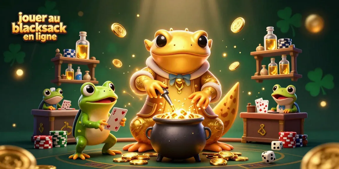Jouer au blackjack en ligne dans une ambiance de casino illustrée avec des personnages captivants
