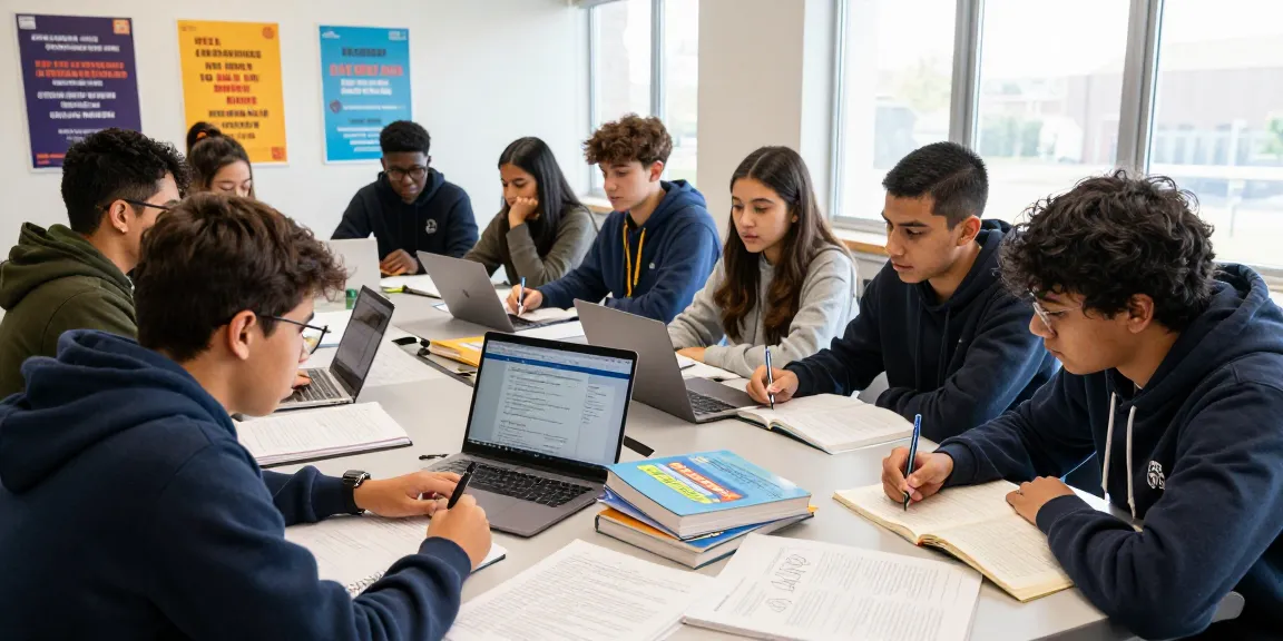 2026 waec expo study session with students using laptops and textbooks.