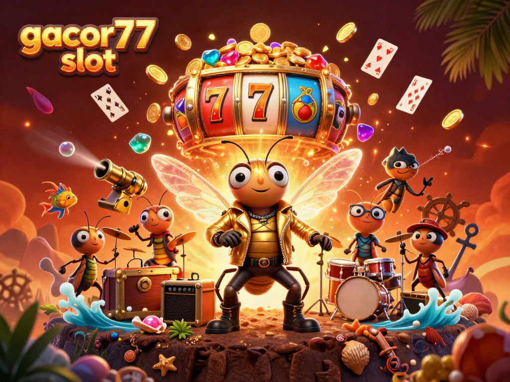 Gacor77 slot: Menang di mesin slot dengan cicada rock star dan efek permainan menarik