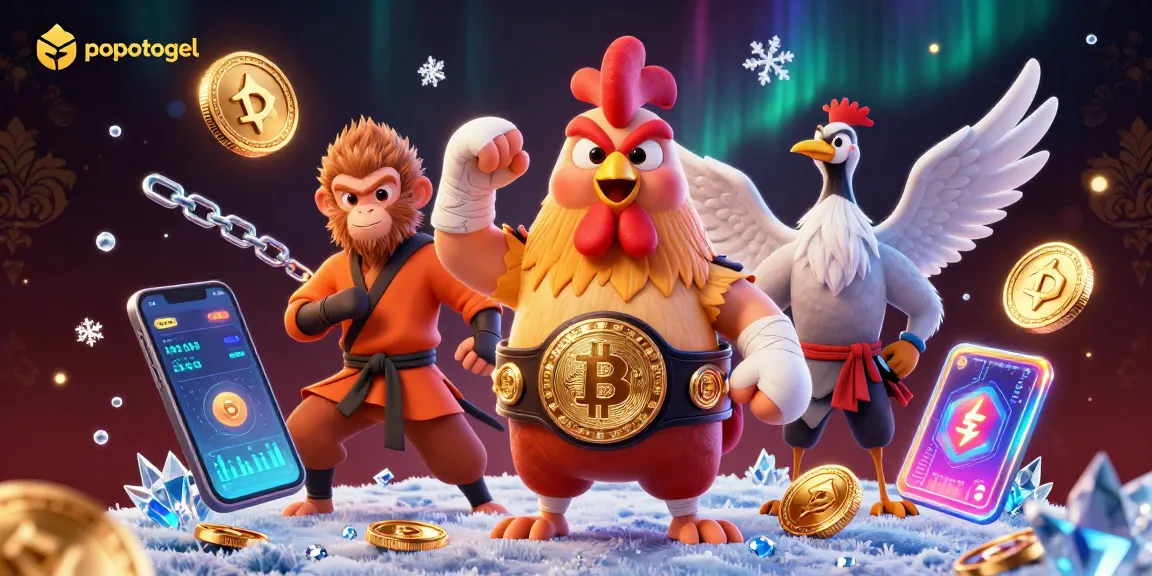 Experience popotogel with vibrant characters and captivating casino elements in 3D illustration