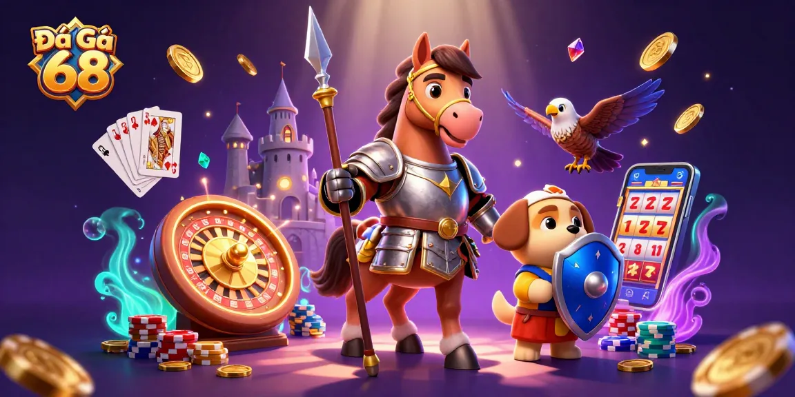 Experience Đá Gà 68 excitement as knights and treasures come alive in the ultimate betting arena!