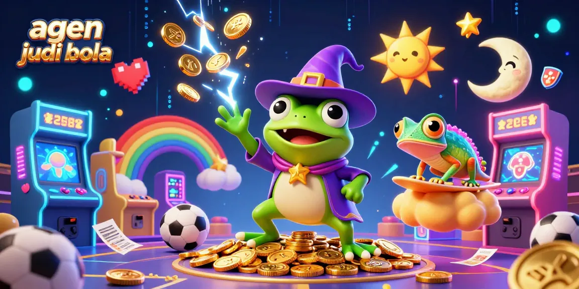 Engage with exciting betting strategies through agen judi bola in a vibrant 3D Casino illustration.